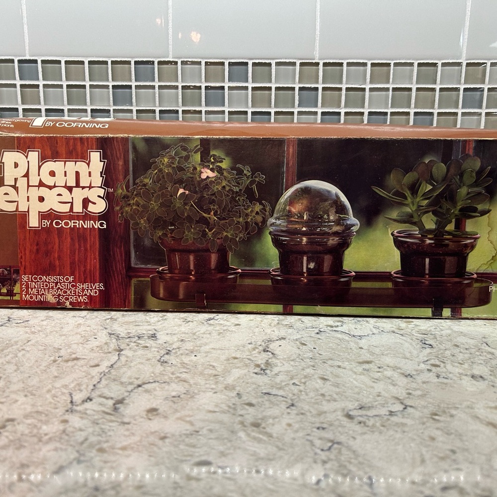 Vintage Corningware plant helper shelving. RARE sells on eBay for 200+